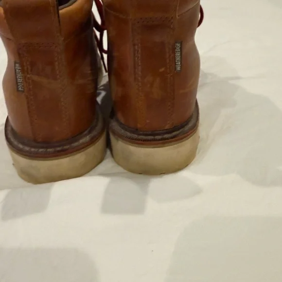 Eddie Bauer Woman Brown Leather Hiking Boots - Picture 6 of 8